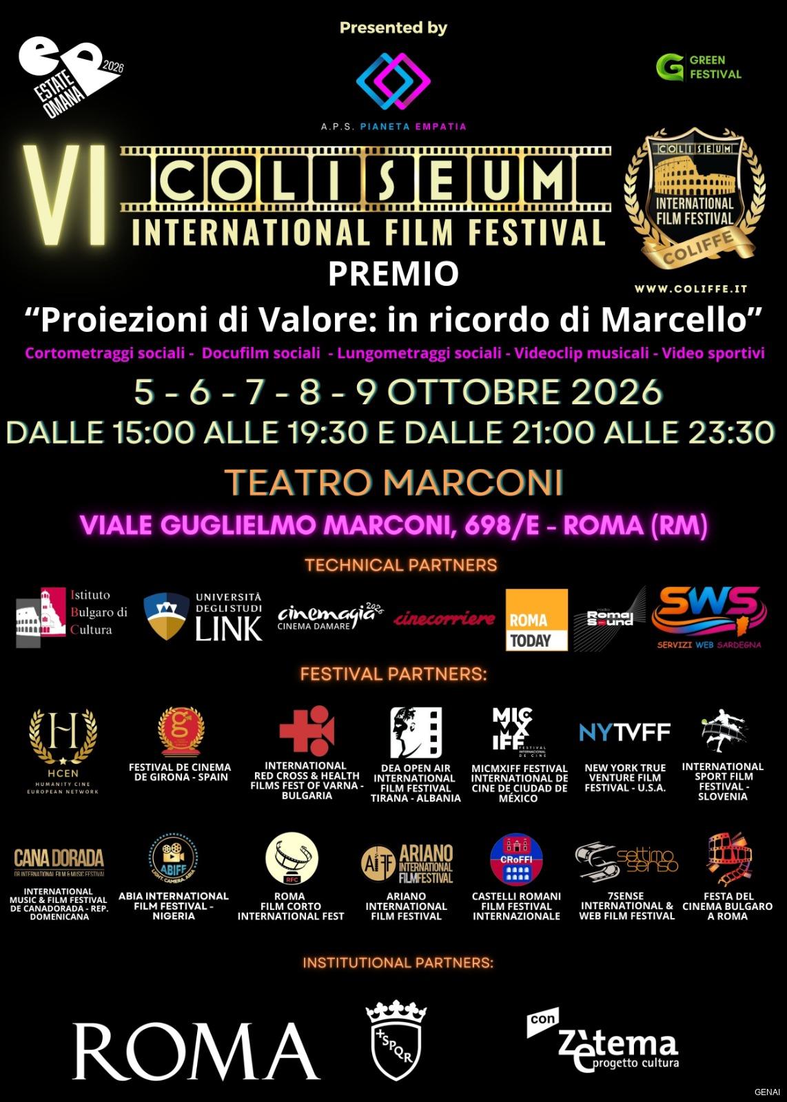 Roma celebra Mastroianni al COLIFFE